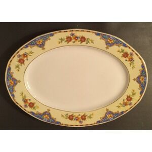 Victoria Majestic Czecho-Slovakia Czechoslovakia Lg Oval Serving Platter 15"